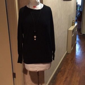 B.Chyll Black cashmere crew neck sweater Sz XS